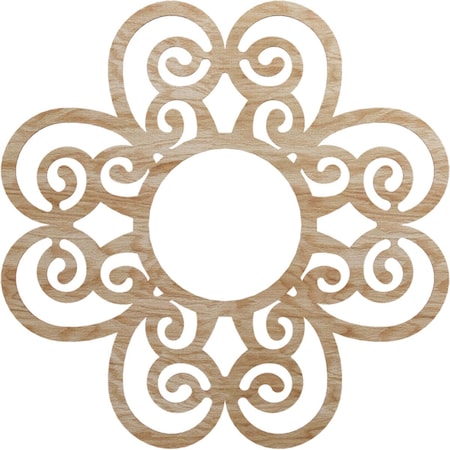 Ekena Millwork Cohen Wood Fretwork Pierced Ceiling Medallion, Red Oak, 36"OD x 12 1/4"ID x 3/8"T CMWP36X36X0375CORO